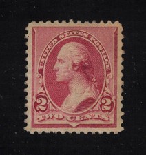 US Stamp Scott # 219D Lake 2cent Washington - Unused