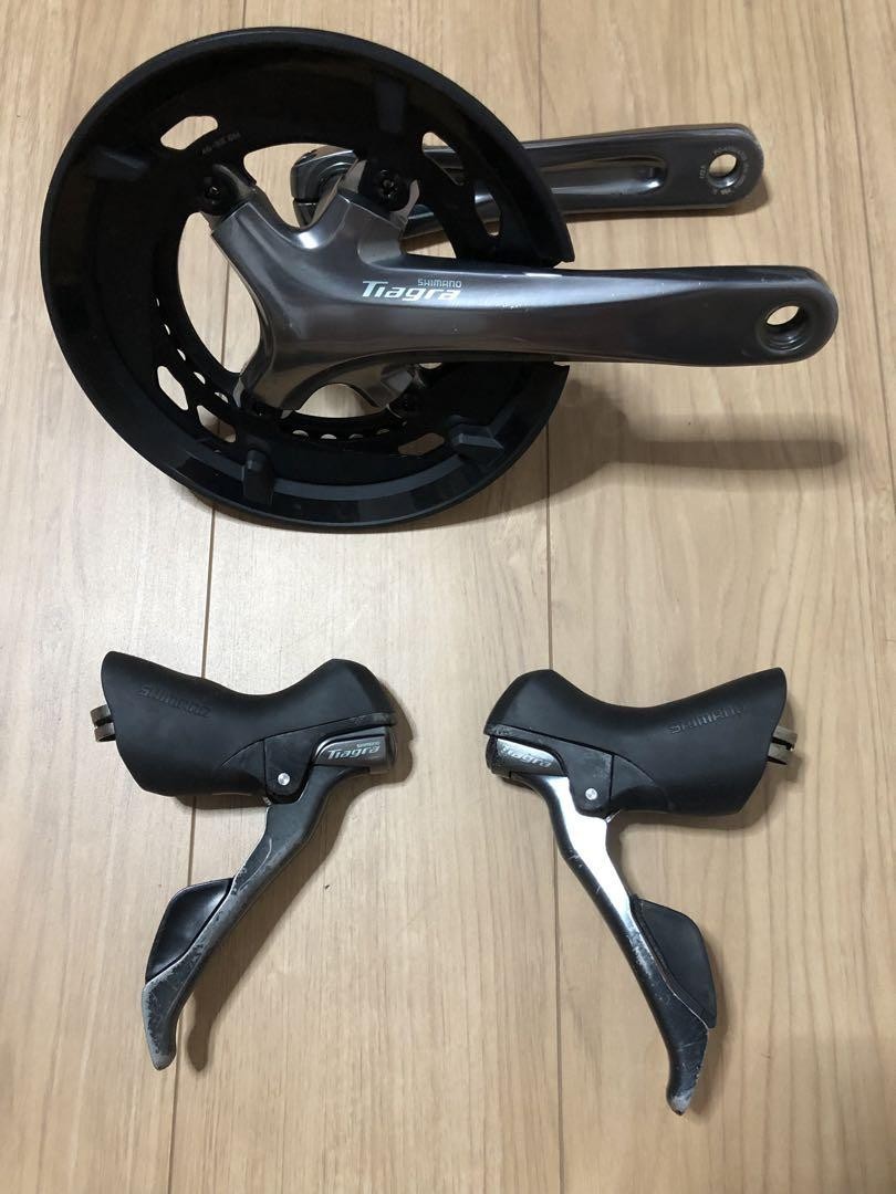 Shimano Tiagra 4700 STI lever crankset 2x10s 46/34T with