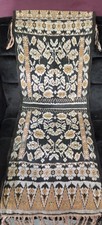Antique Indonesian Ikat Technique Textile Cloth Wall Hanging/Runner 49"x16"