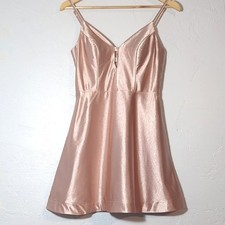Social Couture Cute Pink Sparkly Glam Romantic Girly Event Party Mini Dress