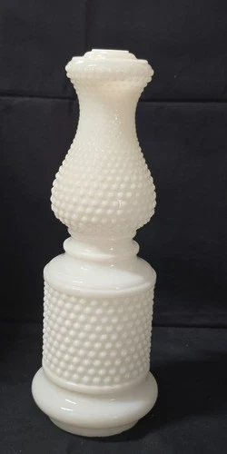 Vtg Milkglass Hobnail Double Globe Lamp Fixture Only No Electric Parts E-30-4