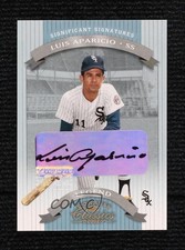 2002 Donruss Classics Significant Signatures 271/400 Luis Aparicio Auto HOF pu3