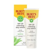 Burt  s Bees Sensitive Solutions Calming Day Lotion SPF 30  1.8 oz  NEW