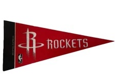Houston Rockets Mini Pennant 4”x9" Wall NBA Flag Basketball-USED