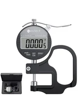 Neoteck Digital Thickness Gauge 0.5 inch/12.7mm, 0.0005"/0.01mm, 0.5"/0.0005" 