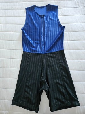 Triathlon Einteiler Herren S / M / L schwarz-blau