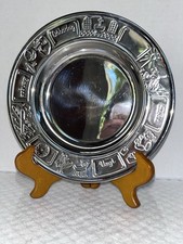 VTG Nordahl Andersen Tellerken Baptism Hanging Plate 7 3/4 Denmark