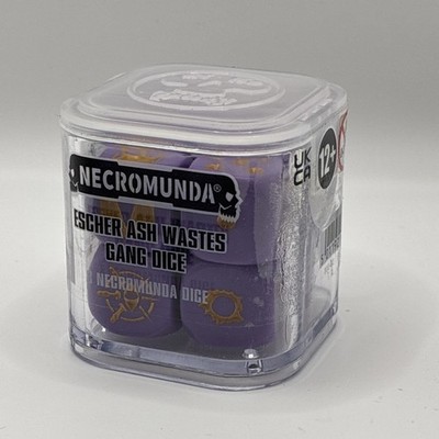 Escher Ash Wastes Dice Necromunda Warhammer 40K Lavender Purple Dice NEW sealed