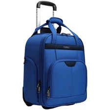 Weekender Overnight 16-Inch Underseat Carry-on Luggage With Wheels Soft Sided...