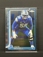 Topps Chrome 2025 Penei Sewell #99 Detroit Lions NFL Football Card