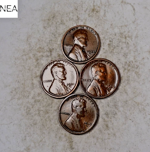 1919-D+1920-D+1923-S+1929-S Lincoln Wheat Penny Cent Lot/Set ~ VF/XF++ ~ ZWL73