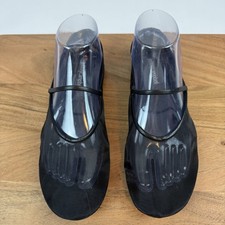 New Womens Jeffrey Campbell Swan Lake Black Mesh Mary Jane Flats Size 8 M NWOB