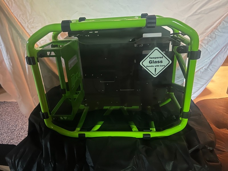 In Win D-Frame MINI Mini-ITX Open Air Aluminum Computer Case (Green)