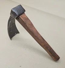 19th c Antique Hand forged straight adze