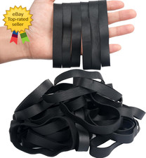Rubber Bands 40 Pcs Size 105 Wide Big Black Large Elastic Heavy Duty Thick Offic