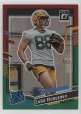 2023 Donruss Rated Rookie Optic Preview Red & Green Prizm Luke Musgrave #337 2l4