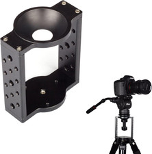 65Mm75Mm Tripod Head Bowl Riser,Aluminium Half Ball Flat to Bowl Adapter Convert
