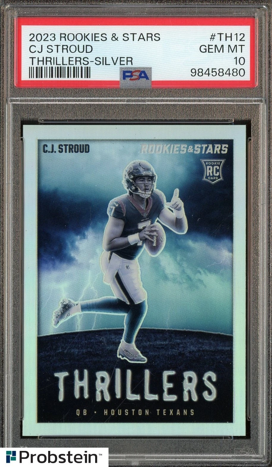 CJ Stroud Panini Rookies & Stars Thrillers #TH12 Silver