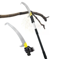 14.5FT Pole Saw with Adjustable Length for Tree Trimming, Lightweight Manual ...