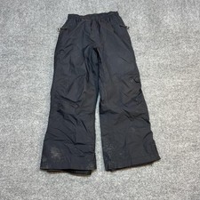 REI Snow Pants Kids Medium 8/10 Black Elastic Waist Ski Snow Winter Outdoor