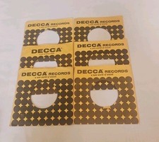 45 RPM 7" RECORD SLEEVES CO. SLEEVE 6 PACK SEE PHOTOS Decca Records SLV349