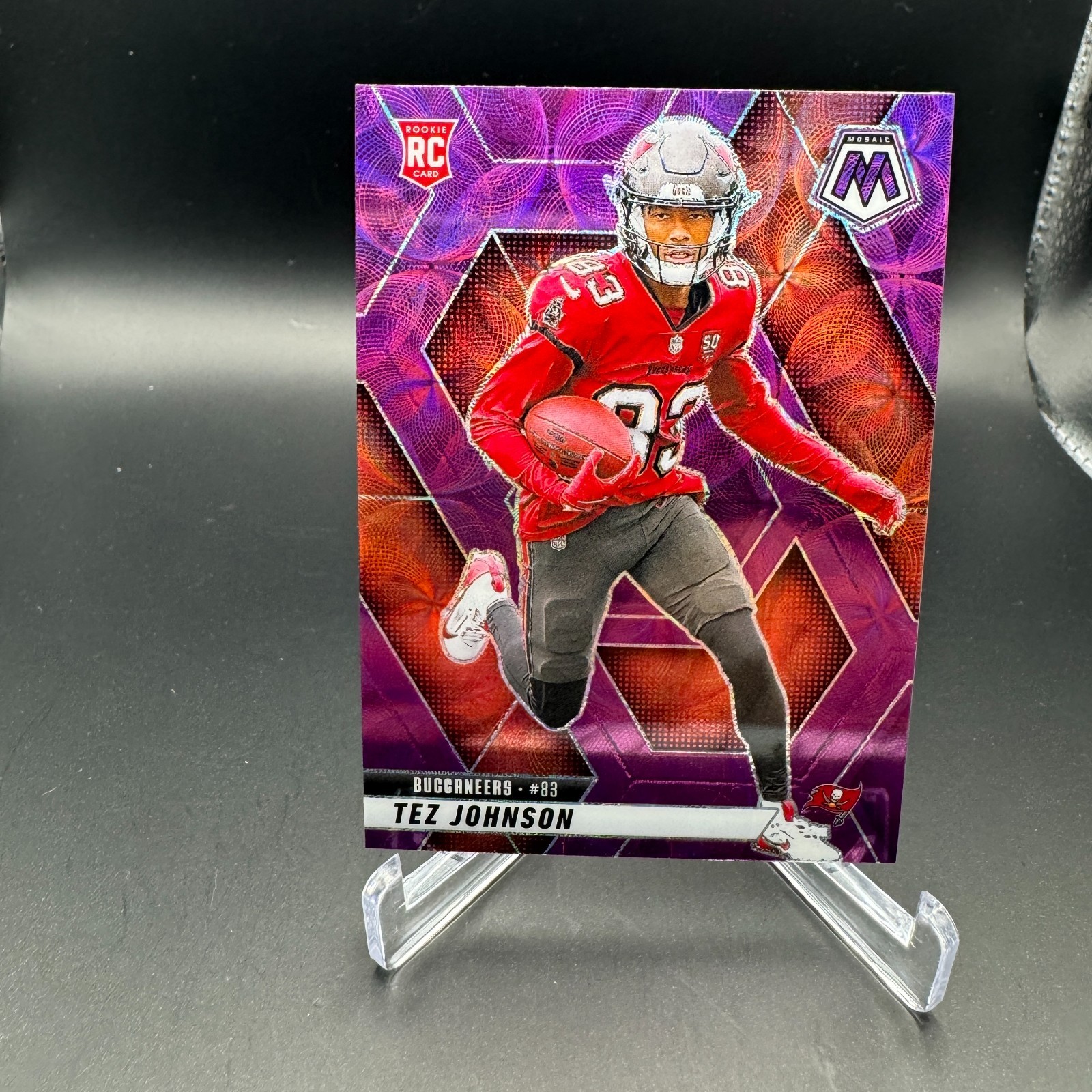 2025 Panini Mosaic - Tez Johnson - Purple Scope Prizm RC #316 - Buccaneers
