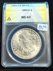 1899 O MORGAN DOLLAR ANACS MS 63 704
