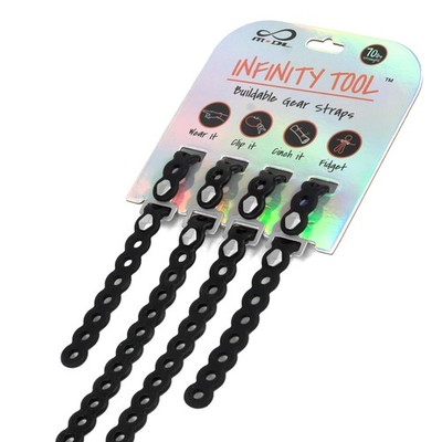 MODL Infinity Tool  2.0 Modular Straps Two 8-inch & two 16-inch tools, Black 