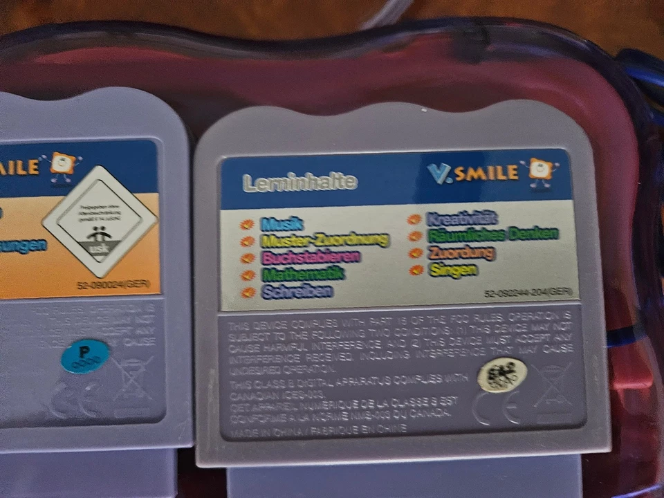 Vtech V.Smile Lernkonsole und Netzteil V Tech Konsole mit vielen tollen Spielen - Bild 2 von 4