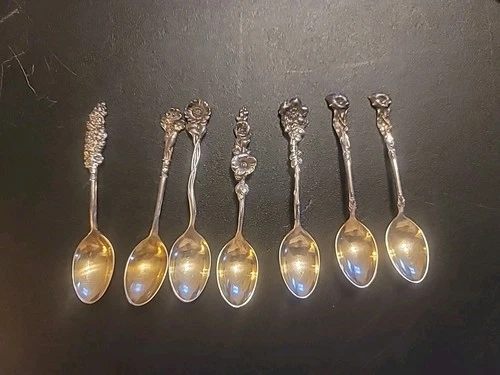 reed and barton sterling Spoons Lot Of 7