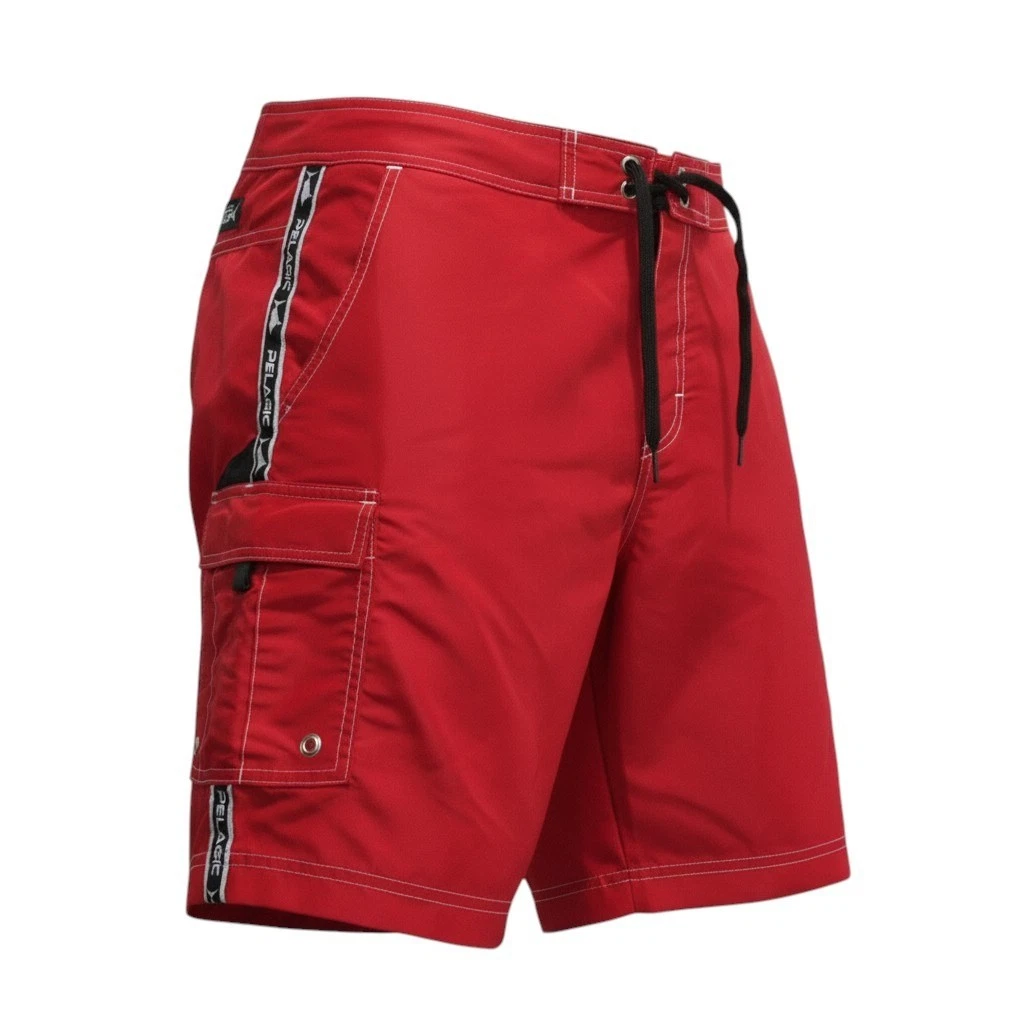Pelagic Mens Board Shorts Swim Trunks 36 x 9 Red Nylon Unlined Spellout Logo
Opens in a new window o
