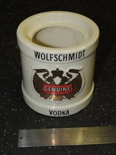 Vintage Wolfschmidt Vodka Advertising Display Canister