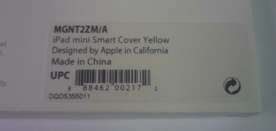 Originale/Ufficiale Apple Smart cover per iPad Mini 1, 2 & 3 - Giallo - Nuovo - Immagine 4 di 4