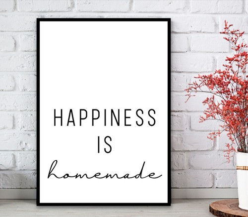 Kitchen Prints Wall Art Poster Minimalist. Quality Home Picture Quotes Print - Picture 78 of 82