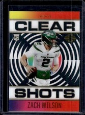 2021 Panini Illusions Football Acetate Clear Shots RC Zach Wilson