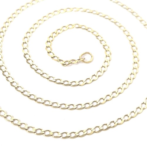 9ct Gold Curb Chain 51cm Long Hallmarked 2.7mm Wide 3.7g - Picture 13 of 18