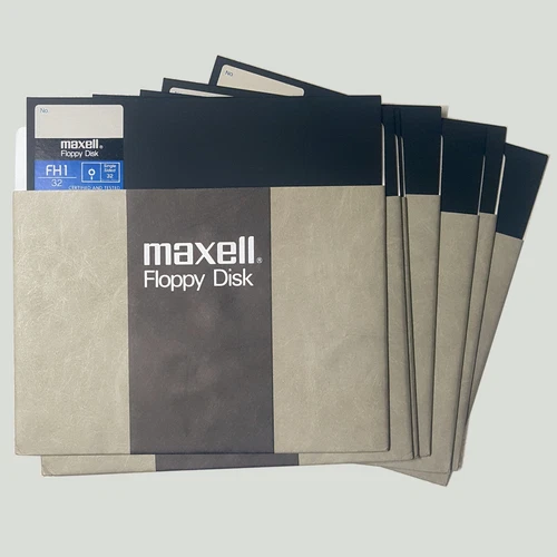 Maxell 8" Hard-Sectored Floppy Disk NOS - 8 Inches! vintage giant disk!