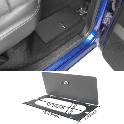 Rear In-Floor Black Locking Lid w/2x Keys For 2009-2018 Dodge Ram 1500 2500 3500