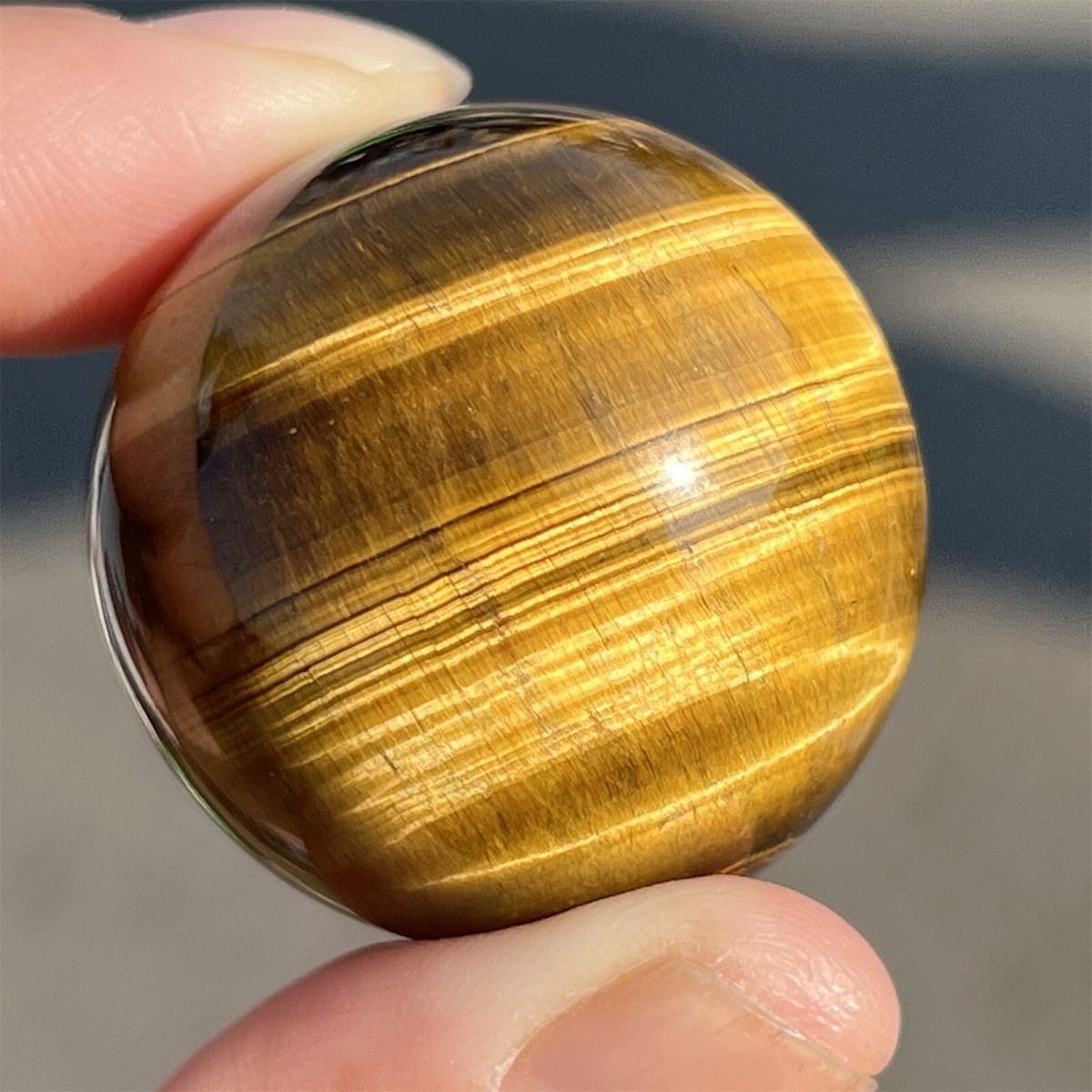 1件装天然虎眼碧玉球石英水晶球灵气修复35毫米+- | eBay