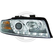 Audi A4 8E LED Tagfahrlicht Optik Scheinwerfer Chrom 1 Satz 2 Stück Bj.2001-2004