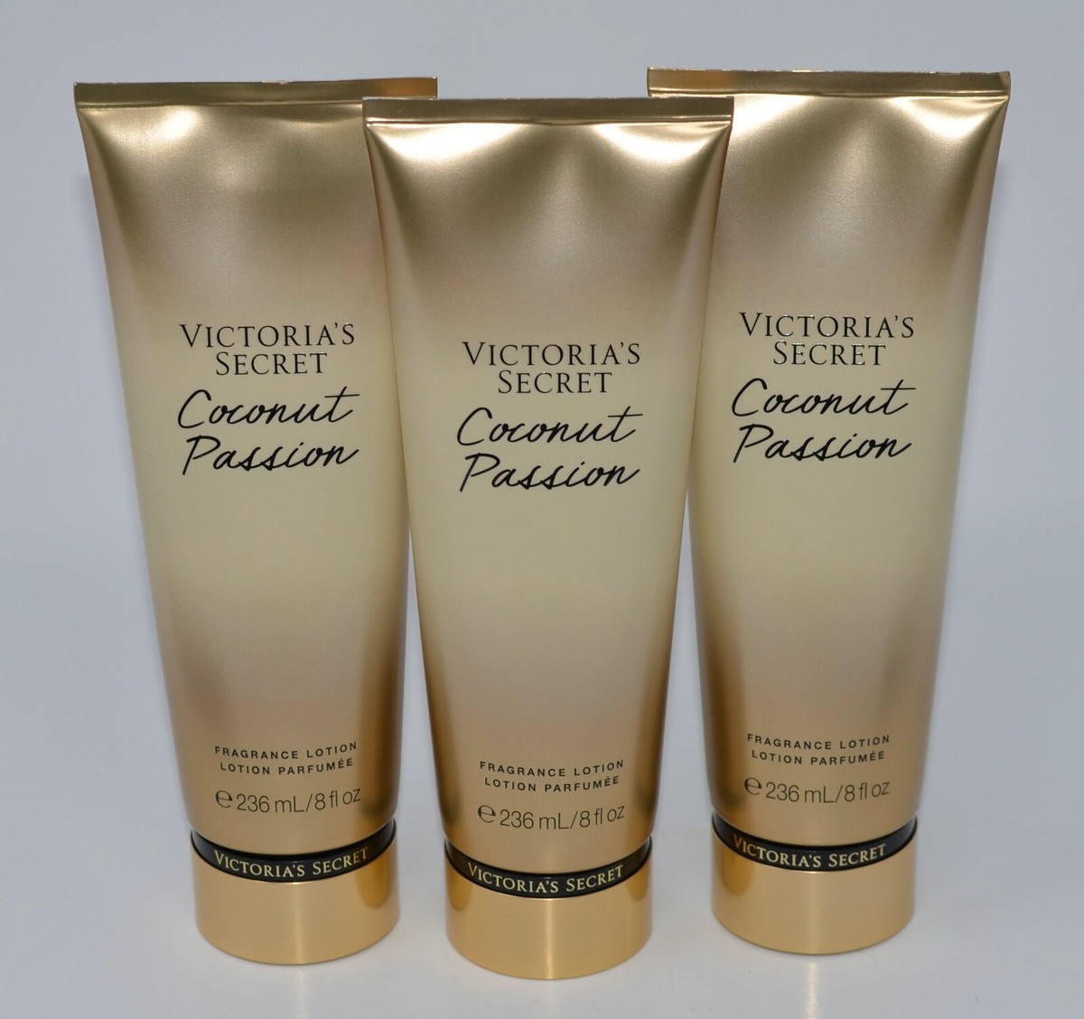 3 VICTORIA'S SECRET COCONUT PASSION FRAGRANCE LOTION BODY
