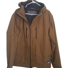 New EDDIE BAUER RAINFOIL Utility jacket waterproof windbreaker bronze brown M