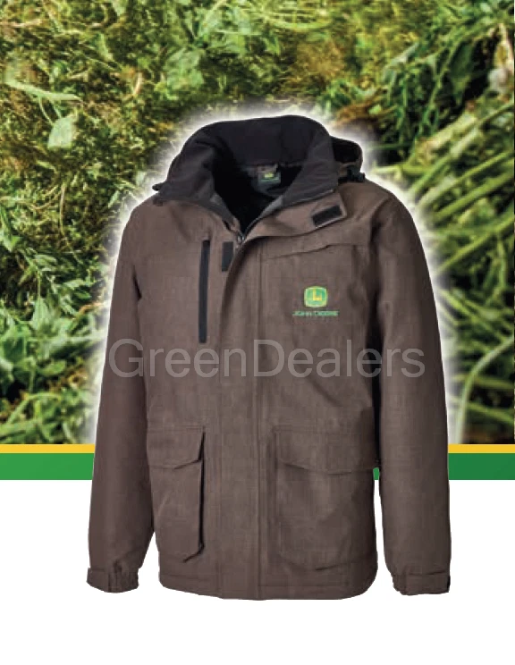 Veste manteau en hareng marron John Deere Adults petite et moyenne
