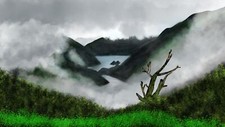 Landscape painting Custom Gaming Mat Desk
