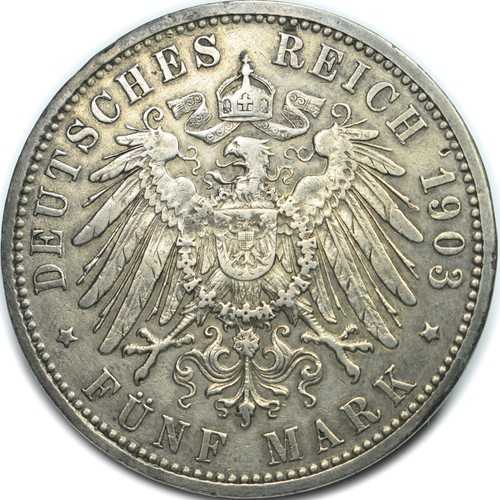 Deutsches Kaiserreich 5 Mark -- AUSWAHL -- 0.900 Silber Hessen, Bayern, Sachsen - Bild 12 von 67