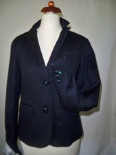 Gap The Modern Navy Blazer Lined With Green Size Uk 8/ 10