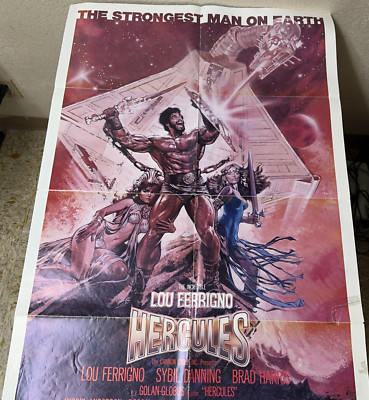 1983 HERCULES LOU FERRIGNO Vintage 1SH Movie Poster 41x27 | eBay