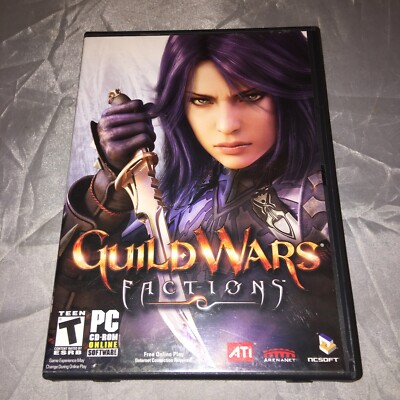 Guild Wars Factions - PC Cd-rom Online Software complete. Used Teen Box A2B
