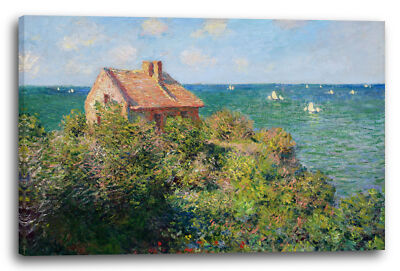 Kunstdruck Claude Monet - Fischer-Häuschen in Varengeville