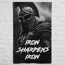 Spartan Custom Gym Flag - Workout Motivation - Gym Tapestry